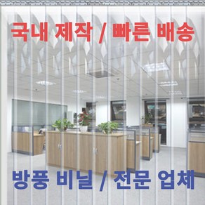 다막지 바람막이 방풍비닐커튼 가정용 업소용 외부공기차단 HACCP 산업용 창고 탑차 보냉 보온, 전체투명무지 3T, 가로1000mm, 세로2750mm, 1개