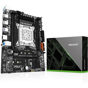 MACHINIST X99 듀얼 CPU 마더보드 인텔 5세대6세대 LGA 2011V3 컴퓨터 서버 EATX PCIe 3.0 DDR4 LAN M.2 SATA 6Gbs Coe i7, X99-V205 Black+M-ATX