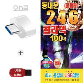 (DG) USB 노래칩 + C 타입젠더 동대문 246 콜라텍 100곡