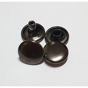 20SET 양면징 가시메 리벳 알 5mm~ 13mm, 흑니켈, 10미리 20SET, 20개