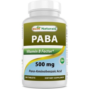 베스트 내추럴스 PABA 500mg 180정