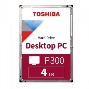 [도시바] TOSHIBA P300 4TB HDWD240 (3.5HDD/ SATA3/ 5400pm/ 128MB/ SMR)