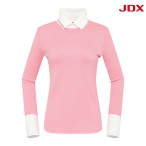 [JDX] 여성 지도리 자카드 하이넥(X2TLU8456PI)