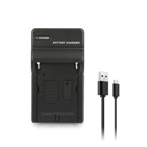 소니 NP-F550 F750 F770 F960 F970 USB USB형 1구 호환충전기, 충전기 단품, 1개