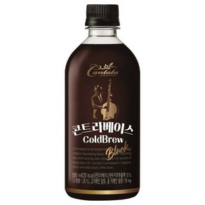 롯데 칸타타 콘트라베이스 블랙 500ml x 6PET, 6개