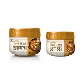 (냉장)cj제일제당 다담된장찌개전용840gx1개+다담 청국장찌개530gx1개