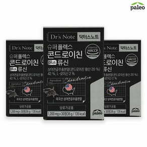 닥터스노트 슈퍼플렉스 콘드로이친 plus 류신 3통, 30정, 3개