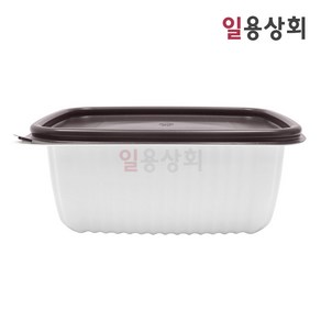 [ILYONG] 사각 미니 탕용기 TY 21168 대 1200ml 300세트 PP 백색, 300개, 1세트