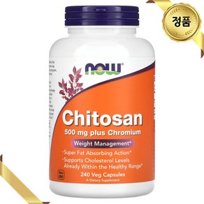 나우푸드 키토산 크롬 1500mg 240정 식물성 캡슐 미네랄 포도당 글루텐프리, 1개