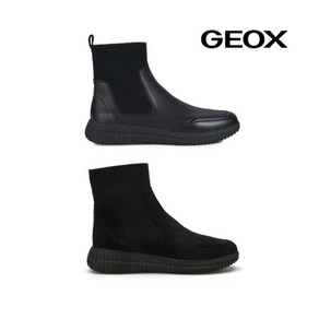 GEOX제옥스 여성 New 24F/W 컴포트 삭스 니트 앵클 부츠 누베 W1B4GAA0W11 블랙/W1B4GA... 400583