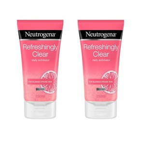 Neutogena Refeshingly Clea Daily Exfoliato 뉴트로지나 리프레쉬 클리어 엑스폴리에이터 150ml x 2팩, 2개