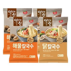 [동원] 면발의신 닭칼국수해물칼국수 234g(2인분) x4개