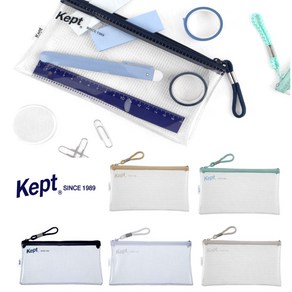 투명 슬림 키핑 파우치 Kept, 슬림 라이트그레이KPF6031LN