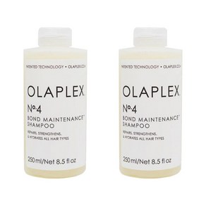 [OLAPLEX] 올라플렉스 No. 4 본드 메인터넌스 샴푸, 250ml × 2개, 250ml, 2개