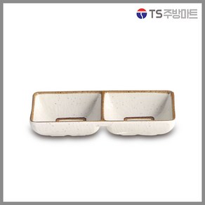 [돌산멜라민] 제비꽃 크리스탈쌍초장 - 종지 소스 볼 초장 (식당용 업소용), (DS-5999), 1개
