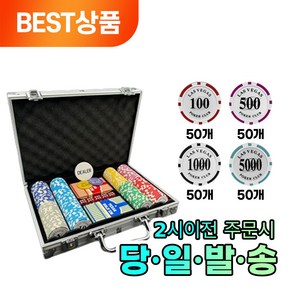 허밀러 프리미엄 국제규격 카지노칩 알루미늄 하드케이스 세트, 하드케이스(200p), 1개