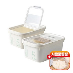 락앤락 쌀통(계량컵+제습제) 2개+전자렌지용기 - 쌀독 잡곡보관함 5KG 10KG 시리얼.밀가루.사료통 라이스키퍼추천