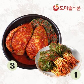 신세계라이브쇼핑 (m)도미솔 천수무 김치 3kg + 파김치 1kg, 신세계라이브쇼핑 (m)도미솔 천수무 김치 3kg + 파