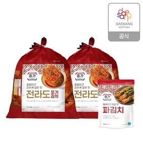 종가 종가집 전라도식 포기김치 10.4kg (5.2kg*2)+파김치 300g, 단품