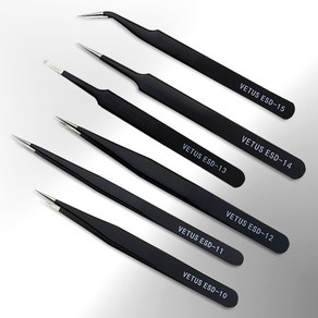 비투스 다꾸 정밀 핀셋 세트 스티커 집게 tweezer 핀센 esd핏셋 tweezers