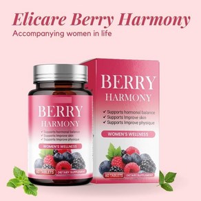 BERRY HARMONY Womens Wellness 베리 하모니 여성 웰니스, 1개, 60정