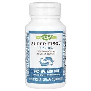 네이처스웨이 SUPER FISOL 오메가3 350mg 피쉬오일 500mg 90정, 1개