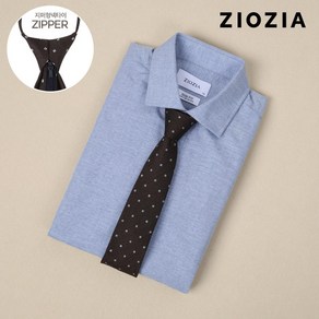 [지오지아]다크브라운 올오버 지퍼 넥타이 (AAD5AT1133_DBR)