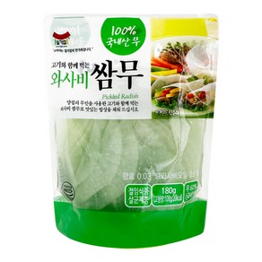 일가집 와사비 쌈무 180g 고기와 함께 먹는 와쌈, 1개