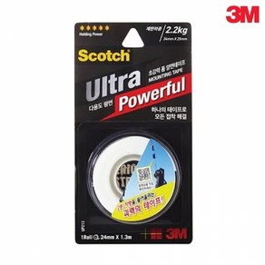 3M)초강력다용도 폼양면테이프(UP213/24mm.3M), 1개