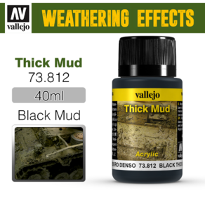 73812 Weathering Effects _ Thick Mud _ 40ml _ Black Mud 두꺼운 진흙