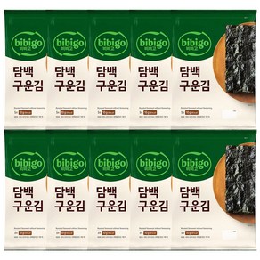 (상온)비비고 토종김 구운김10g(5매)x10개, 10개, 10g