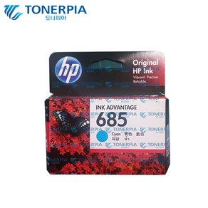 HP 정품잉크 NO.685 HP5525 HP3525 HP4615 HP4625, 1개, 02_파랑(CYAN)