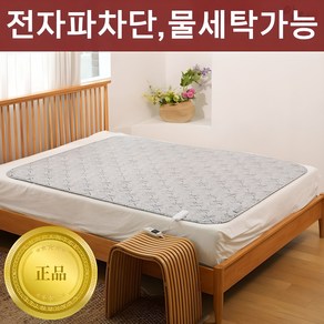 [전기세 3 160원] 일월 25년형 카본매트 전자파 차단 물 세탁 가능 탄소매트 피치터치, 더블 2인용 140 x 180 cm