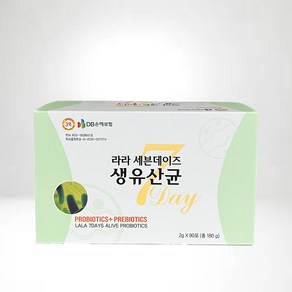 라라코리아 라라 세븐데이즈 생유산균 90포, 1박스, 180g