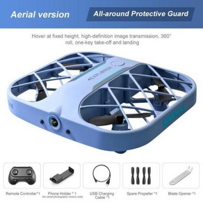 미니드론 입문용드론 JJRC H107 카메라 장착 8K 4K 쿼드콥터 실시간 변속기 포켓 UFO 소형 리모컨 비행기 장난감, 2) 4K Haze blue, 1개