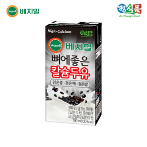 [KT알파쇼핑]베지밀 뼈에좋은 칼슘 두유 검은콩깨쌀 190mlx32팩, 190ml, 32개