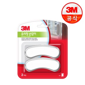3M 유리창 손잡이 2개입 투명, 본상품선택, 1개