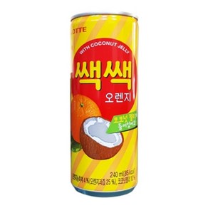 롯데칠성 쌕쌕 오렌지(코코넛), 60개, 240ml