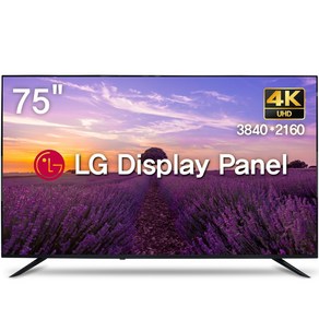 위드라이프 75인치 4K UHD TV 엘지정품패널 고화질 대형티비, 75U, 고객직접설치, 스탠드형, 191cm/75인치