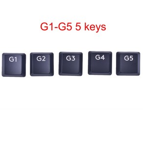 G1-G5 키 캡 Keyaps Keycap Logitech G813 G913 G815 G915 RGB 무선 키보드, 한개옵션2, [02] G1-G5 Black, 텐키리스