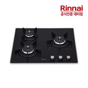 [전국설치] 린나이 3구 빌트인 가스레인지 RBR-PF3001D 가스쿡탑 자동불꽃조절센서 블랙펄, 설치 요청(현장결제), LPG
