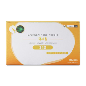 [정림의료기산업] 정림 극세침(나노니들) 34G 8mm 100개입, 1개