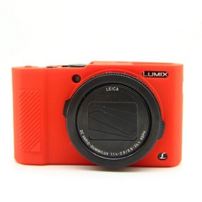 파나소닉 Lumix LX10 GF10 용 소프트 실리콘 케이스 커버 카메라 바디 스킨 아머 고무 다채로운 보호, 03 LX10 Red, 1개