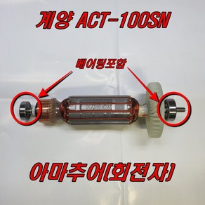 계양 아마추어(회전자) ACT-100SN 베어링포함(B품)