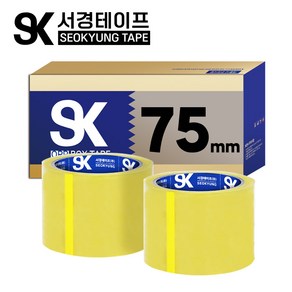 중포장용 박스테이프 (75mm X 45M -50개입) X75 투명, 기획 아크릴 테이프 중포장용(75mm X 45M -50개입) X75 투명, 50개