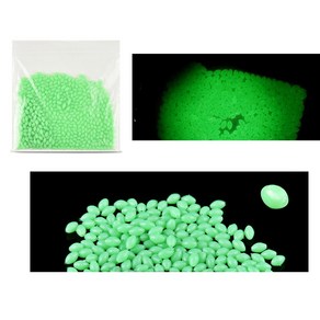 야광 구슬 타원형 6mm 500개 벌크 원투 낚시 구슬 자작 채비 소품 축광, 1봉