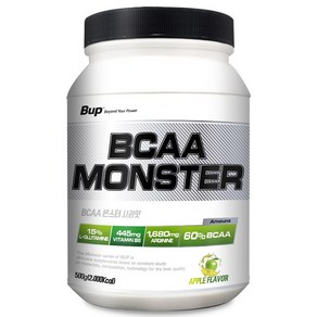 BUP BCAA몬스터 사과맛 류신 아미노산 헬스보충제 BCAA