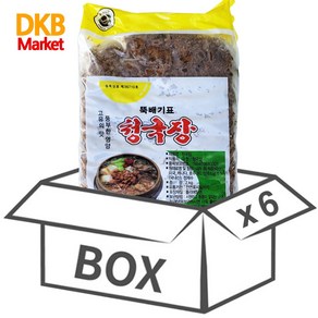 완전식품 뚝배기표 청국장 2kg 박스 (2kg ), 6개