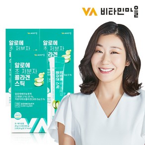 비타민마을 와이즈 알로에 초 저분자 콜라겐 젤리 스틱, 300g, 3개