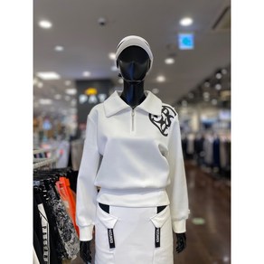 5F [신사] 파사디 골프 여성 24FW 로고포인트 TP 집업 화이트 P24STP102M